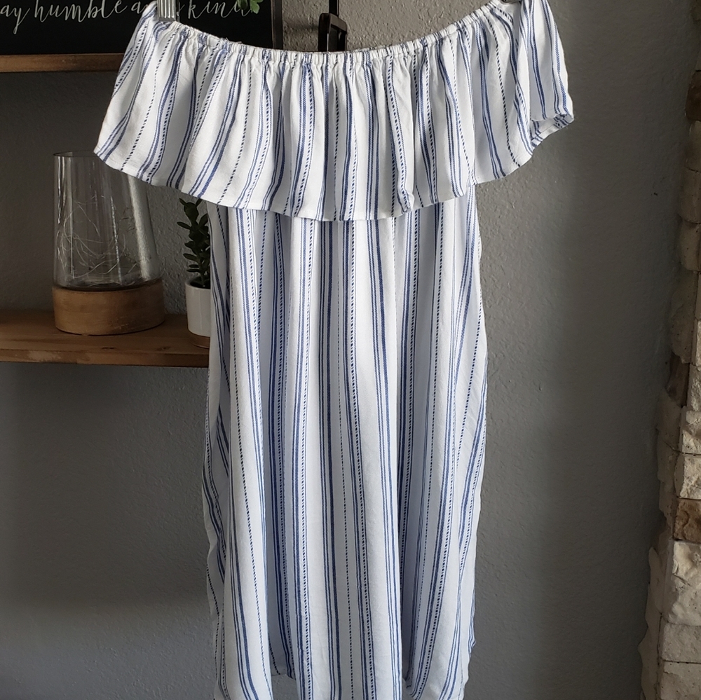 Off the Shoulder Peplum Dress
